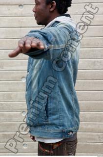 Black man in blue jeans clothe 0022